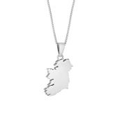 Sterling Silver Small Ireland Pendant Necklace image