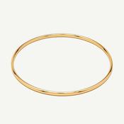 D.LOUISE Yellow Gold Plate Small/Medium Classic Gold Bangle