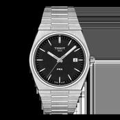 Tissot 40mm Silver Tone PRX, Black &amp; Date Dial, Gents Bracelet Watch