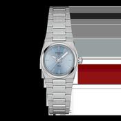 Tissot 25mm Silver PRX, Ice Blue Dial, Ladies Bracelet Watch