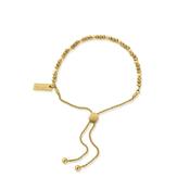ChloBo Gold Plated Dainty Mini Disc Pumpkin Adjustable Bracelet