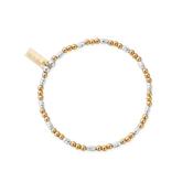 ChloBo  Gold Plated &amp; Silver Dainty Sparkle Bead Bracelet