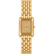 Michael Kors 20mm Ladies Petite Essex Gold-Tone Rectangle Dial Watch image
