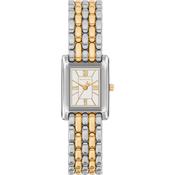 Michael Kors 20mm Ladies Petite Essex Two-Tone Rectangle Dial Watch image