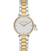 Michael Kors 32mm Ladies Pyper Pavé Two Tone Stainless Steel Bracelet Watch image