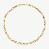 D.LOUISE Yellow Gold Plate Eternal Link Chain Necklace