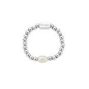 ChloBo Sterling Silver Mini Pearl Ring - Size Medium