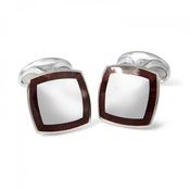 Deakin &amp; Francis Sterling Silver &amp; Red Enamel Border