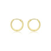 9ct Yellow Gold 13mm Creole Hoop Earrings