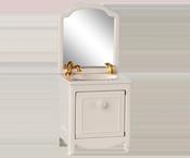 Mouse Sink Dresser White