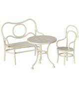 Cafe Set - Table with Chair and Bench - Mouse