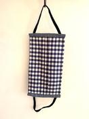 Face mask - Blue gingham - size- Large