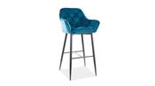 CHERRY H-1 VELVET BAR STOOL