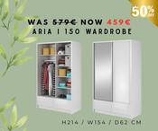 ARIA I 150 WARDROBE -STOCK ITEM image