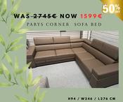 PARYS CORNER SOFA BED -SALE image