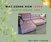 MARVIN CORNER SOFA BED-SALE image