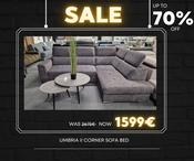UMBRIA CORNER SOFA BED-SALE image