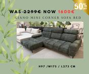 GIANO CORNER SOFA BED-SALE image