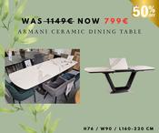 ARMANI CERAMIC DINING TABLE-SALE image