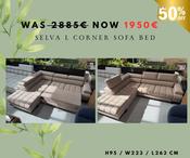 SELVA l CORNER SOFA BED -SALE image