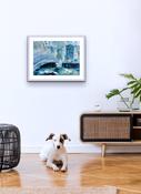 Ha'penny Bridge hand finished limited edition print on Canvas image