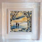 Walk it out  -original oil palette knife image