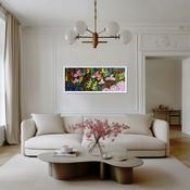 WILDFLOWERS - Feast for the Bees - original oil palette knife