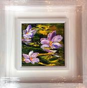 Waterlily Beauty  -original oil palette knife
