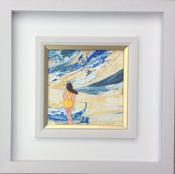 Sea Swimmer - Yellow togs - original oil palette knife