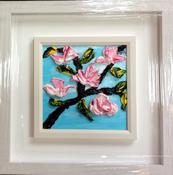 Pink  - original oil palette knife