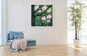 Whispering Flurry of Cherry Blossoms - original oil palette knife