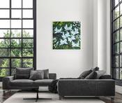 Beauty doesn't Shout it blooms - original oil palette knife
