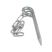 150mm x 10mm Zinc Plated Round Pin &amp; Chain
