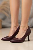 Pointed Heel Shoe - Bordeaux image