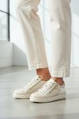Side Zip Trainer - Cream image