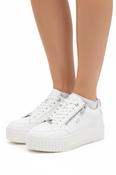 Side Zip Chunky Trainer - White