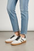 Court Trainer - White and Leopard Print image