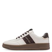 Trainer with Leopard Stripe - Cream image