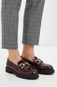 Chunky Patent Loafer - Bordeaux image