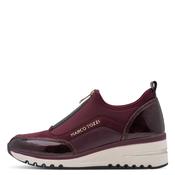 Wedge Trainer with Centre Zip - Mulberry