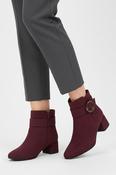 Ankle Boot with Buckle - Mulberry image