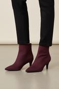 Point Toe Ankle Boot - Mulberry image