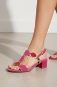 Block Heel Sandal - Pink image