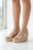 Wedge Sandal - PLATINUM