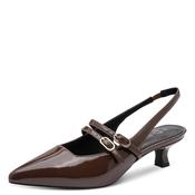 Kitten Heel Slingback Shoe - Cinnamon image