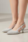 Slingback Shoe - Silver image