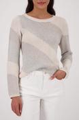 Mix Material Sweater - Champagne Beige image