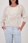 Jacquard Sweater - Champagne Beige Pattern image