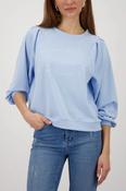 Tonal Lettering Sweater - Light Sky image