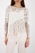Knit with Cornelli Pattern - Off White image
